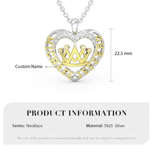 Carica l&#39;immagine nel visualizzatore di Gallery, Collana LILIBETH QUEEN personalizzata in argento sterling 925
