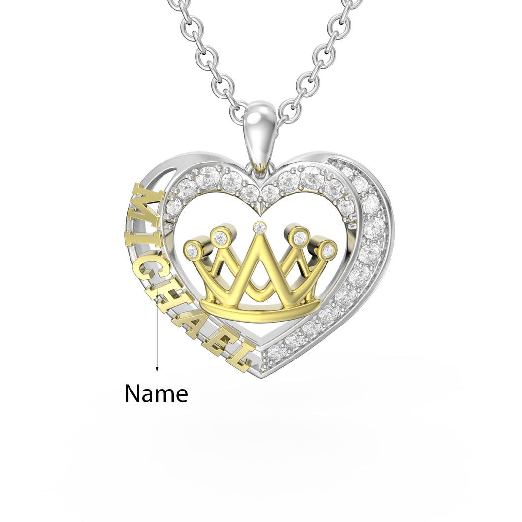 Collana LILIBETH QUEEN personalizzata in argento sterling 925