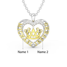 Load image into Gallery viewer, Custom 925 Sterling Silver LILIBETH QUEEN Necklace
