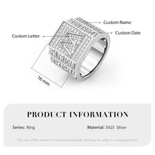 Carica l&#39;immagine nel visualizzatore di Gallery, Anello CATTEDRALE in argento sterling 925 personalizzato
