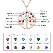 Load image into Gallery viewer, Custom RAINBOW FAMILY TREE Necklace
