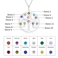 Load image into Gallery viewer, Custom RAINBOW FAMILY TREE Necklace
