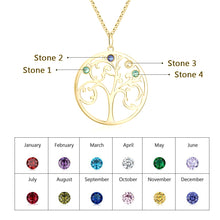 Load image into Gallery viewer, Custom RAINBOW FAMILY TREE Necklace
