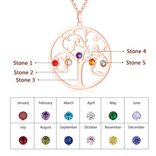 Load image into Gallery viewer, Custom RAINBOW FAMILY TREE Necklace
