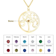 Load image into Gallery viewer, Custom RAINBOW FAMILY TREE Necklace
