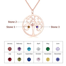 Load image into Gallery viewer, Custom RAINBOW FAMILY TREE Necklace
