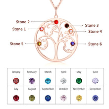 Load image into Gallery viewer, Custom RAINBOW FAMILY TREE Necklace
