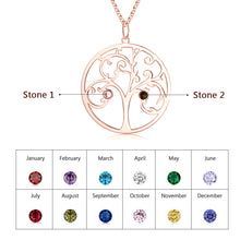 Load image into Gallery viewer, Custom RAINBOW FAMILY TREE Necklace
