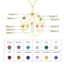 Load image into Gallery viewer, Custom RAINBOW FAMILY TREE Necklace
