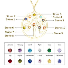 Carica l&#39;immagine nel visualizzatore di Gallery, Collana personalizzata ALBERO FAMIGLIA ARCOBALENO
