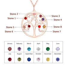 Load image into Gallery viewer, Custom RAINBOW FAMILY TREE Necklace
