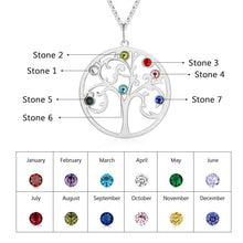 Load image into Gallery viewer, Custom RAINBOW FAMILY TREE Necklace
