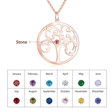 Load image into Gallery viewer, Custom RAINBOW FAMILY TREE Necklace
