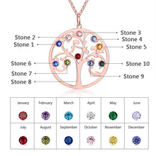 Load image into Gallery viewer, Custom RAINBOW FAMILY TREE Necklace
