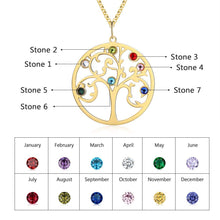 Load image into Gallery viewer, Custom RAINBOW FAMILY TREE Necklace
