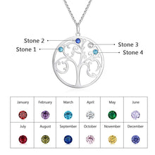 Load image into Gallery viewer, Custom RAINBOW FAMILY TREE Necklace
