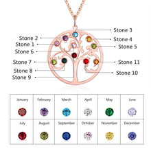 Load image into Gallery viewer, Custom RAINBOW FAMILY TREE Necklace
