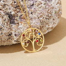 Load image into Gallery viewer, Custom RAINBOW FAMILY TREE Necklace
