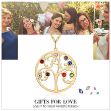 Load image into Gallery viewer, Custom RAINBOW FAMILY TREE Necklace
