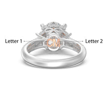 Carica l&#39;immagine nel visualizzatore di Gallery, Anello personalizzato in argento sterling 925 VIA VENETO WEDDING COPPIE
