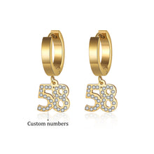 Load image into Gallery viewer, Custom NUMBER PENDING Earrings
