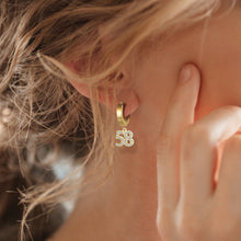 Load image into Gallery viewer, Custom NUMBER PENDING Earrings
