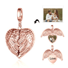 Load image into Gallery viewer, Custom 925 Sterling Silver WING PHOTO Charm
