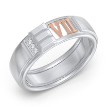 Load image into Gallery viewer, Custom 925 Sterling Silver ROMAN Couple Ring
