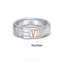 Load image into Gallery viewer, Custom 925 Sterling Silver ROMAN Couple Ring
