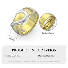 Load image into Gallery viewer, Custom 925 Sterling Silver MURANO Couple Ring
