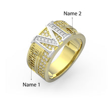 Load image into Gallery viewer, Custom 925 Sterling Silver TORINO Couple Ring
