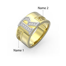 Load image into Gallery viewer, Custom 925 Sterling Silver TORINO Couple Ring
