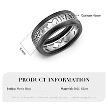 Carica l&#39;immagine nel visualizzatore di Gallery, Anello di coppia OLD BRIDGE personalizzato in argento sterling 925
