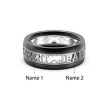 Carica l&#39;immagine nel visualizzatore di Gallery, Anello di coppia OLD BRIDGE personalizzato in argento sterling 925
