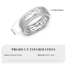 Carica l&#39;immagine nel visualizzatore di Gallery, Anello di coppia OLD BRIDGE personalizzato in argento sterling 925
