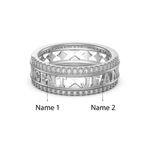 Load image into Gallery viewer, Custom 925 Sterling Silver OLD BRIDGE Couple Ring
