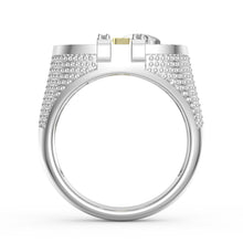 Carica l&#39;immagine nel visualizzatore di Gallery, Anello DOLLAR KING in argento sterling 925 personalizzato
