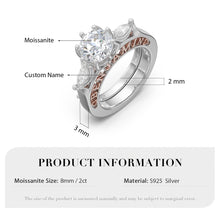 Carica l&#39;immagine nel visualizzatore di Gallery, Fede nuziale personalizzata ELEONORA in argento sterling 925
