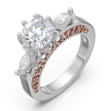 Load image into Gallery viewer, Custom 925 Sterling Silver ELEONORA Wedding Ring
