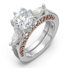 Load image into Gallery viewer, Custom 925 Sterling Silver ELEONORA Wedding Ring
