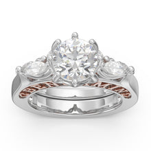 Load image into Gallery viewer, Custom 925 Sterling Silver ELEONORA Wedding Ring
