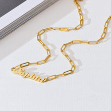 Carica l&#39;immagine nel visualizzatore di Gallery, T&amp;B Full Silver Vintage Name Necklace
