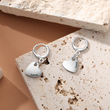 Load image into Gallery viewer, Custom HEART Pendant Earrings
