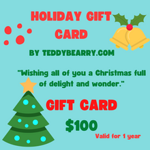 Load image into Gallery viewer, TeddyBearry Jewelry Custom-Made Gift Cards
