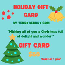 Load image into Gallery viewer, TeddyBearry Jewelry Custom-Made Gift Cards
