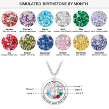 Load image into Gallery viewer, Custom 925 Sterling Silver FAMILY TREE ROOTS Pendant Necklace
