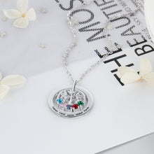 Carica l&#39;immagine nel visualizzatore di Gallery, Personalizzato 925 Sterling Silver FAMILY TREE ROOTS Collana pendente
