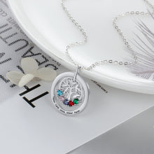 Carica l&#39;immagine nel visualizzatore di Gallery, Personalizzato 925 Sterling Silver FAMILY TREE ROOTS Collana pendente
