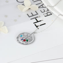 Carica l&#39;immagine nel visualizzatore di Gallery, Personalizzato 925 Sterling Silver FAMILY TREE ROOTS Collana pendente
