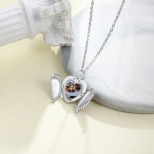 Load image into Gallery viewer, Custom 925 Sterling Silver HEART PHOTO Necklace
